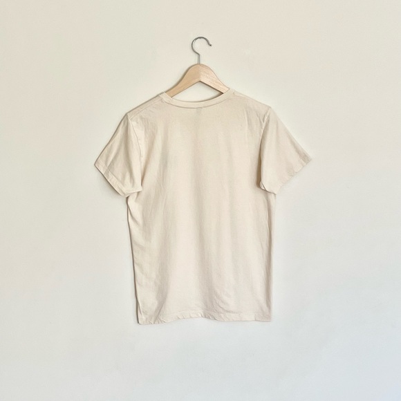 PRMTVO Clothing Embroidered Cosmic Patch Cream T Shirt Adult size Medium - Picture 5 of 8